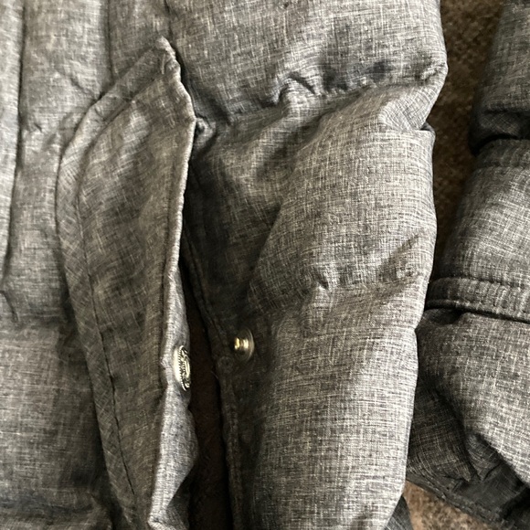 Lands' End Women's Charcoal Puffer Coat - Picture 4 of 10